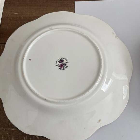 Rosina Made In England Bone China Saucers Lot Of 2 - Picture 4 of 8
